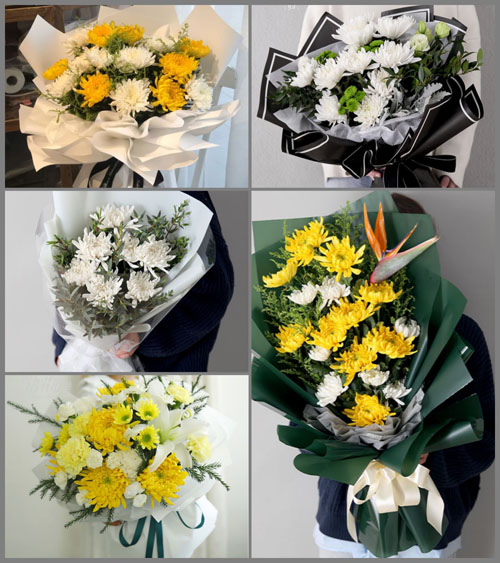 江苏泰州兴化市昭阳镇白事花束代送